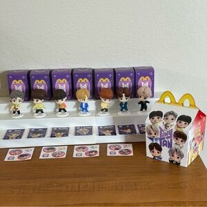 2025 McDonald's TINY TAN x BTS Happy Meal Toys THROWBACK - Complete Set of 7 NEW